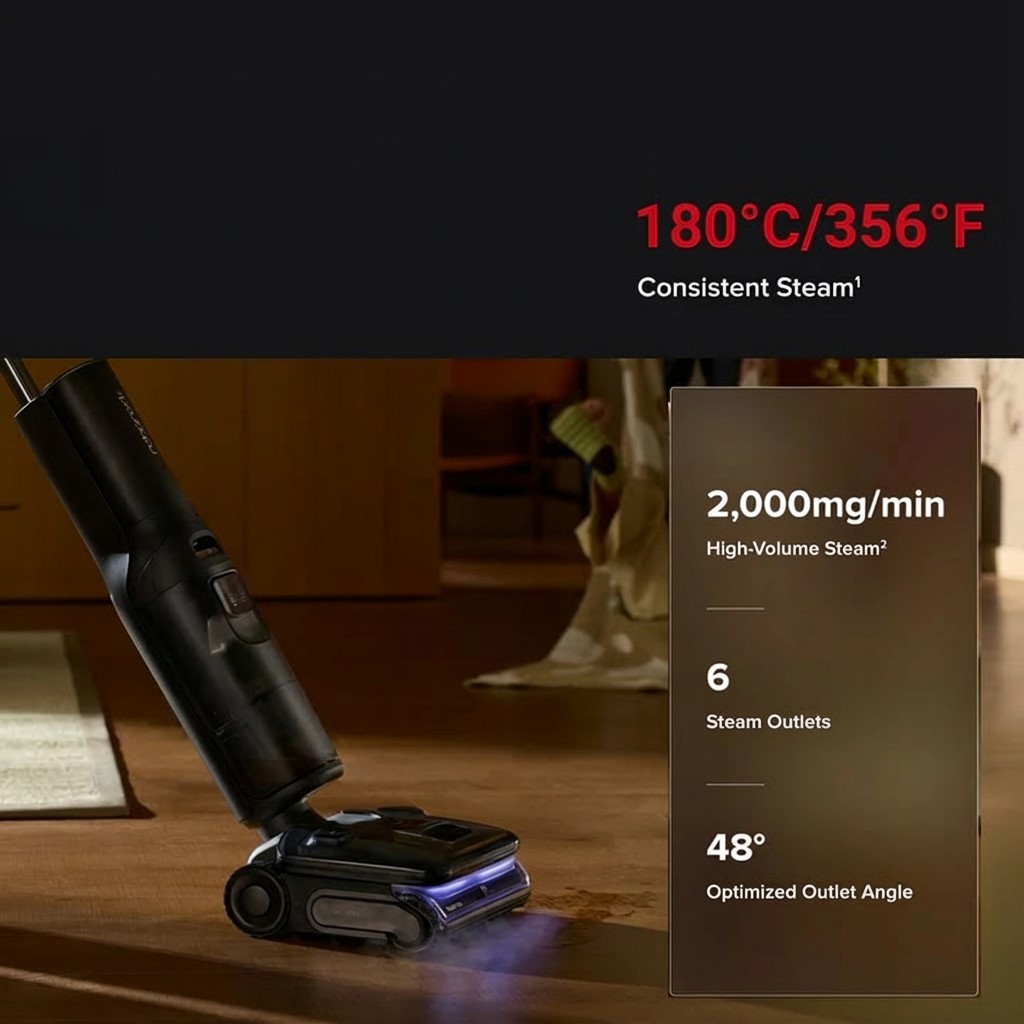 VaporFlow technologie páry Roborock F25 Ultra