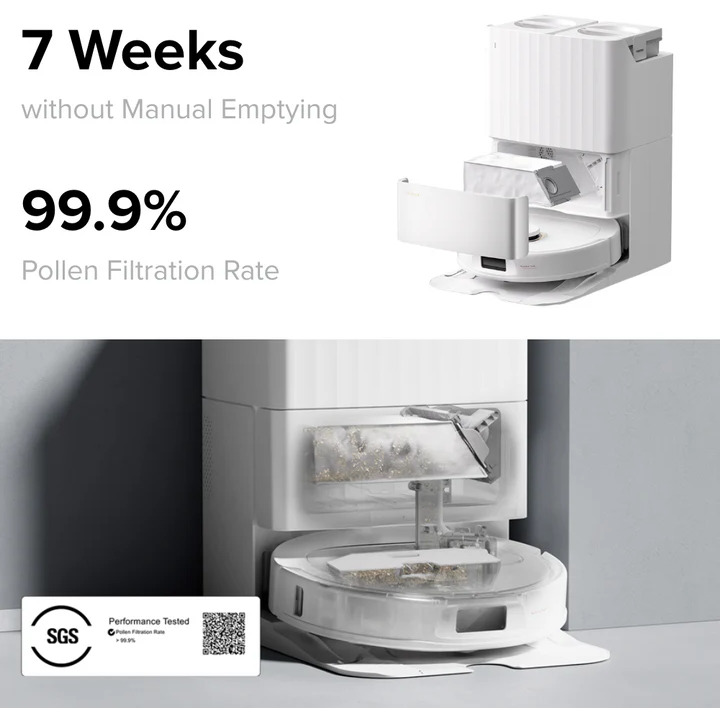 Automatické vyprazdňování Roborock Qrevo C Pro