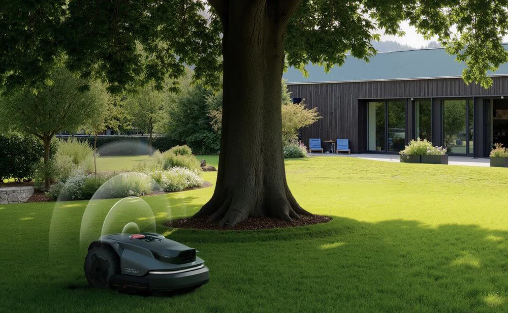 RTK+VSLAM navigace Roborock RockMow S108