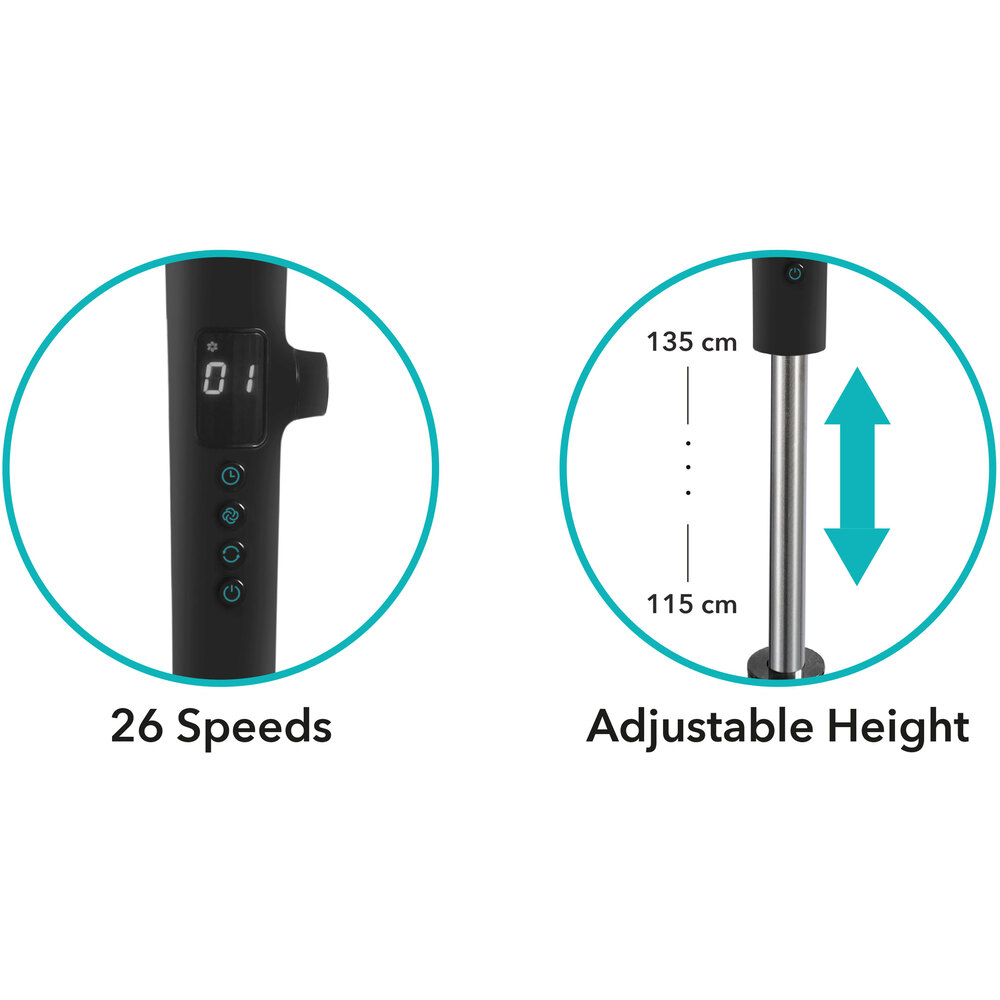 Tiché a variabilní nastavení Rohnson R-8600 Silent Breezer