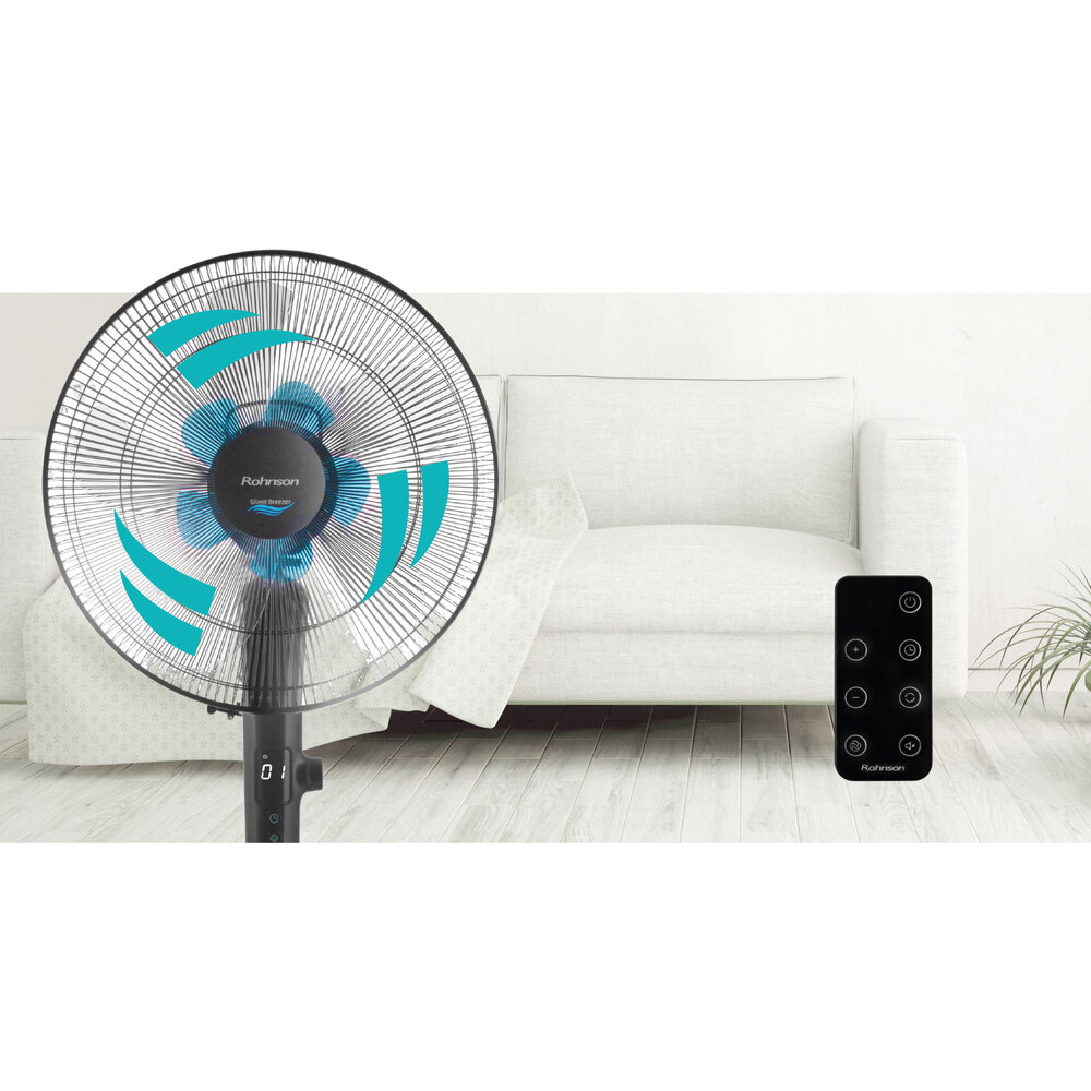 Praktické ovládání Rohnson R-8600 Silent Breezer