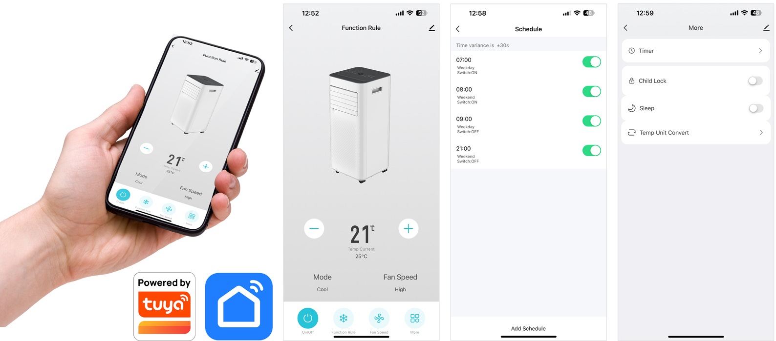 WiFi a Bluetooth ovládání Salente SummerICE