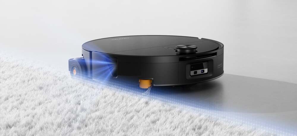 Boční strukturované světlo VertiBeam® – Roborock Saros 20 Flow Complete