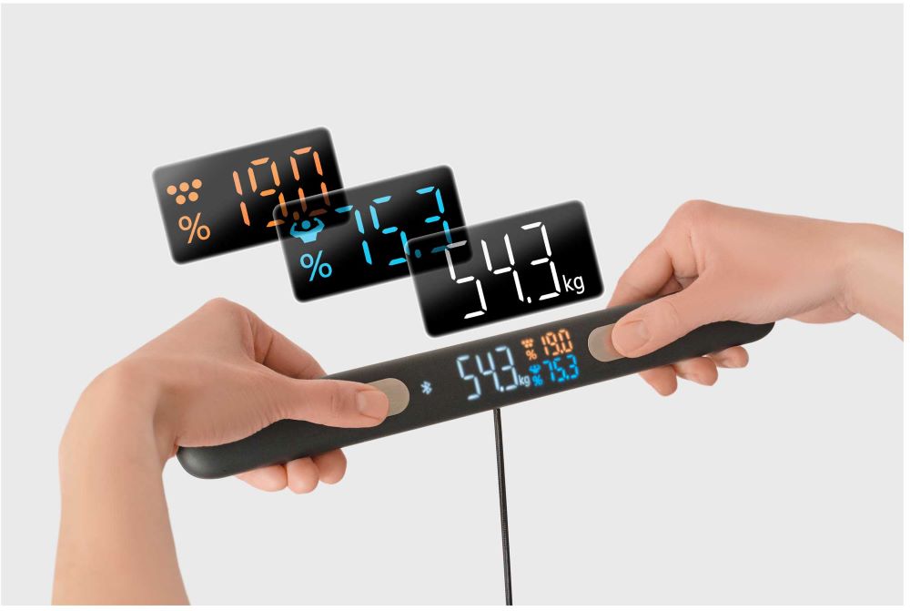 Segmentové měření těla váhou Sencor SBS 9102BK