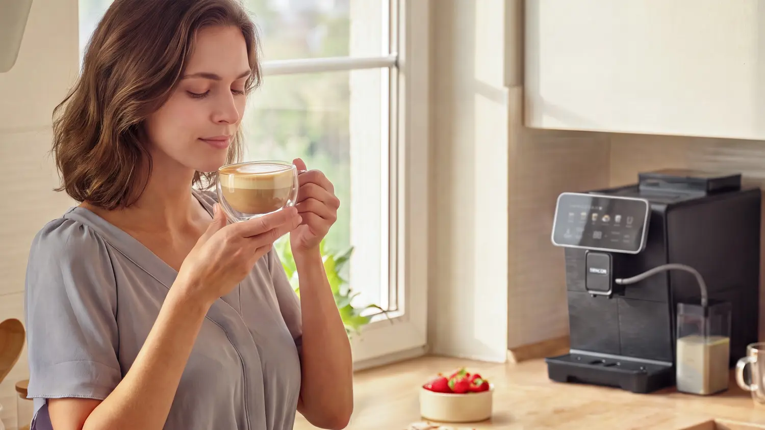 Příprava kávy plné chuti – Sencor SES 9400BK ENZO