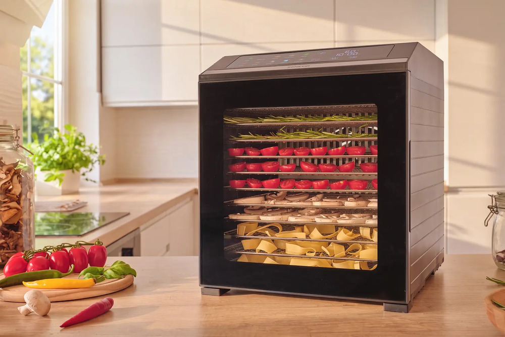 Průhledové dveře pro kontrolu sušení – Sencor SFD 7300BK