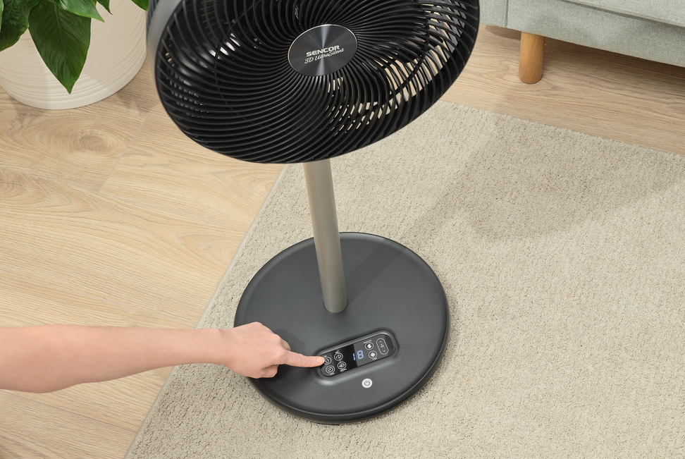 3D oscilace ventilátoru SFN 3040BK