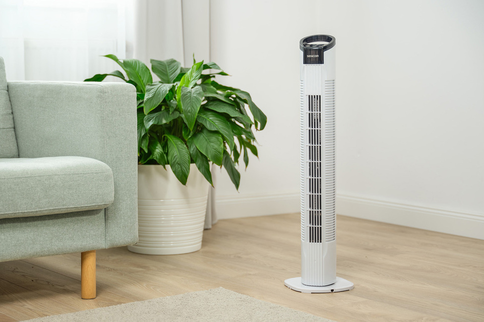 Ovládací prvky ventilátoru SENCOR SFT 3112wh