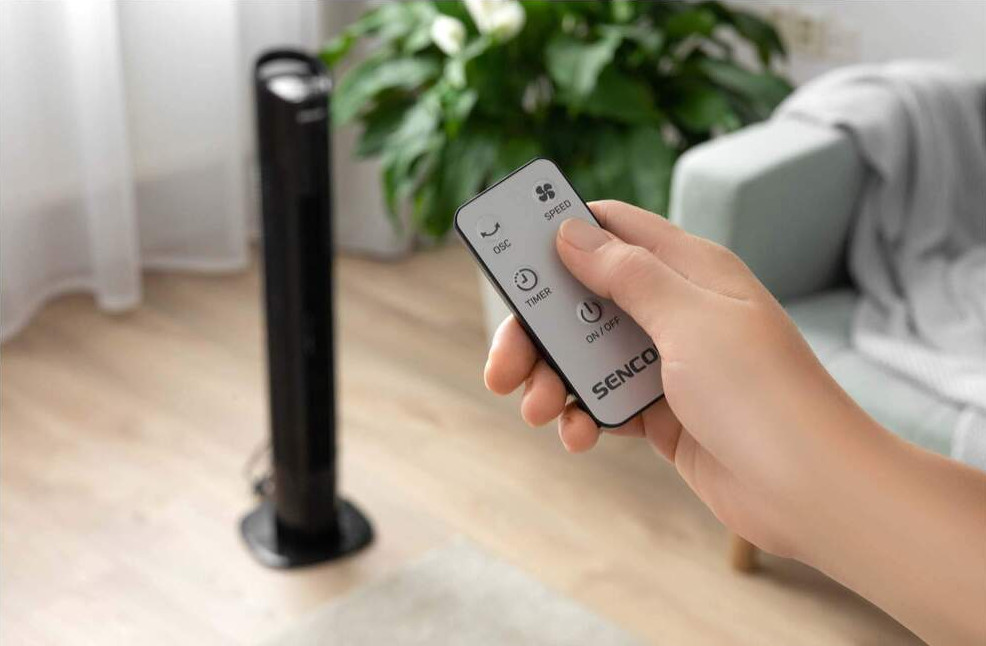 Výkonné proudění vzduchu ventilátoru SENCOR SFT 3113BK