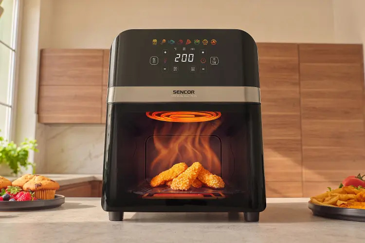 Oboustranné propékání pokrmů – SENCOR SFR 6800SS INOX