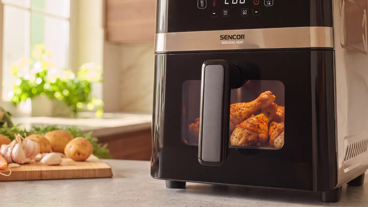 Průhledové okno pro sledování přípravy – SENCOR SFR 6800SS INOX
