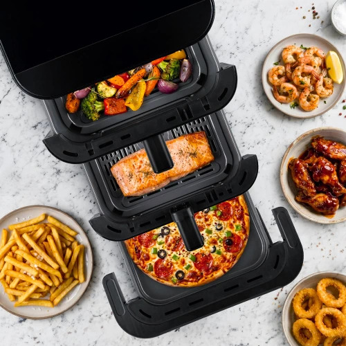 Nepřilnavý keramický povrch TESLA AirCook TrioZone Q636 XXL