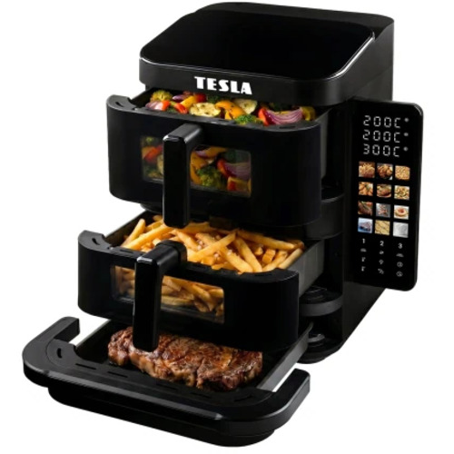 Nezávislé nastavení každé zóny TESLA AirCook TrioZone Q636 XXL