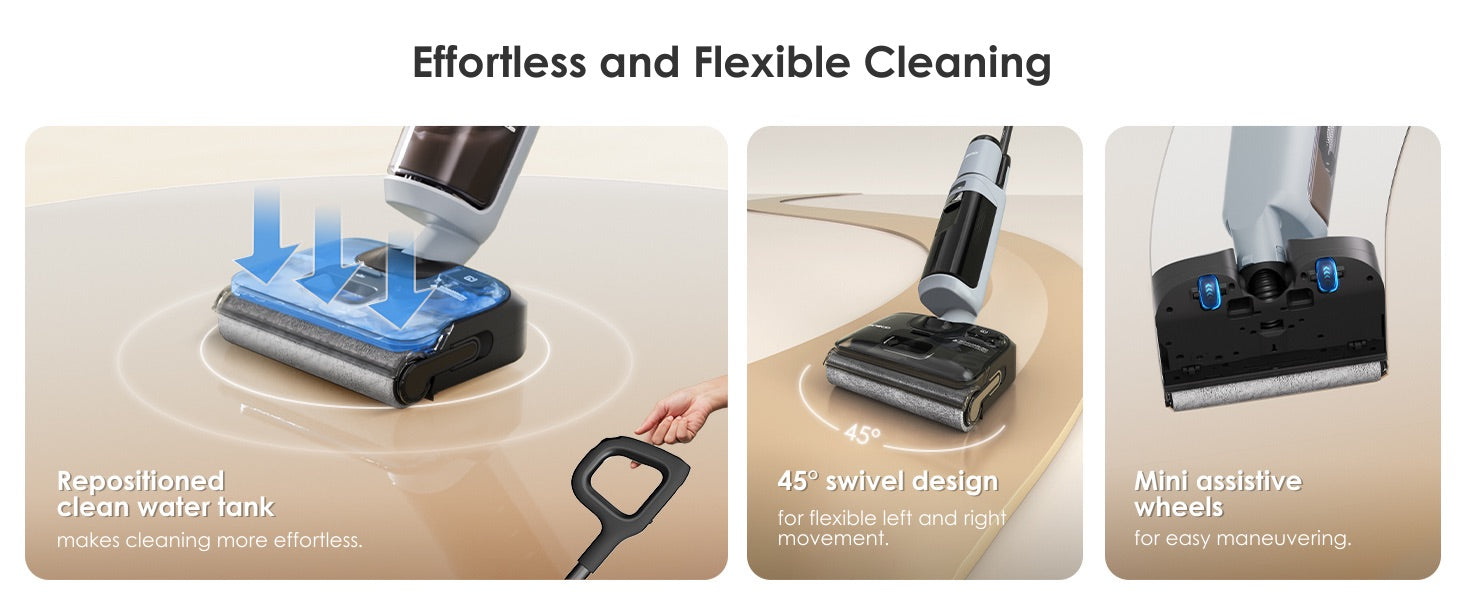 Snadná manipulace Tineco FLOOR ONE i5 Stretch Plus