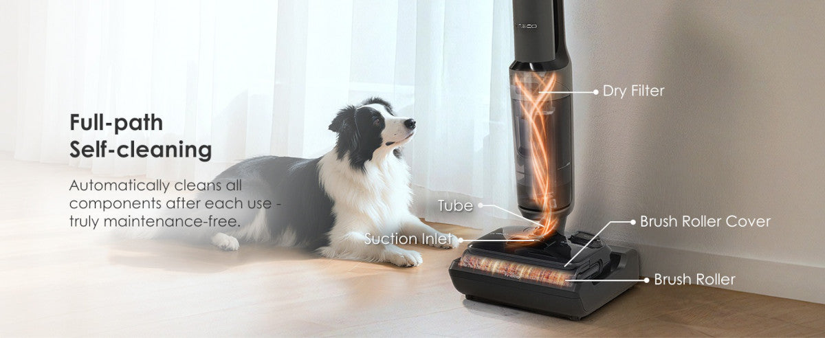 Samočištění jedním tlačítkem – Tineco FLOOR ONE i6 Stretch Plus