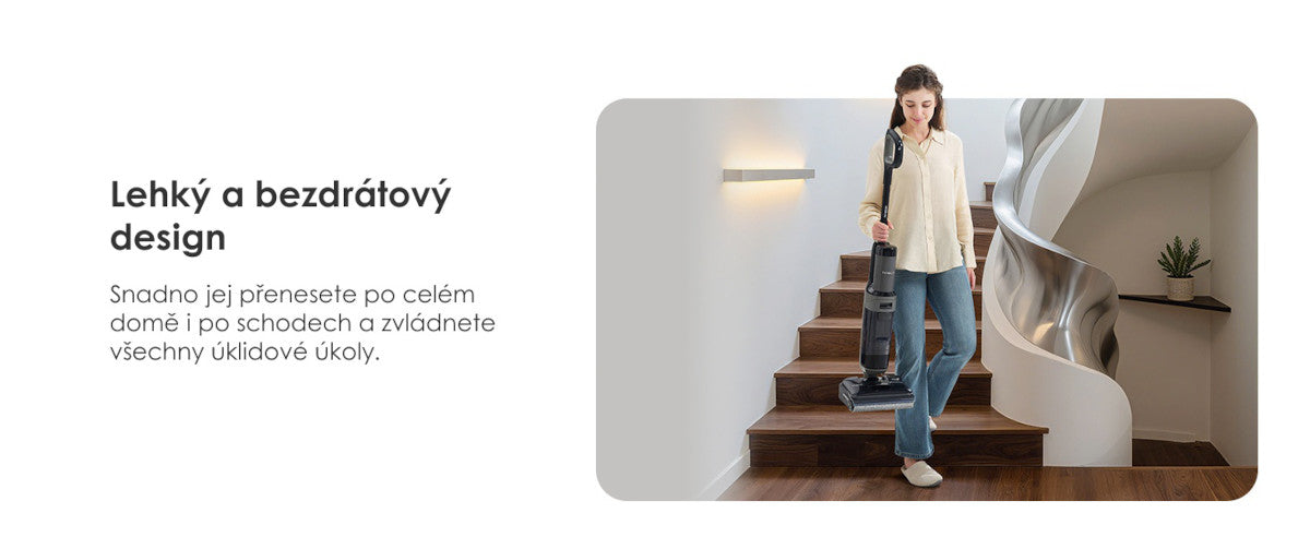 Lehký bezdrátový design – Tineco FLOOR ONE i6 Stretch Plus