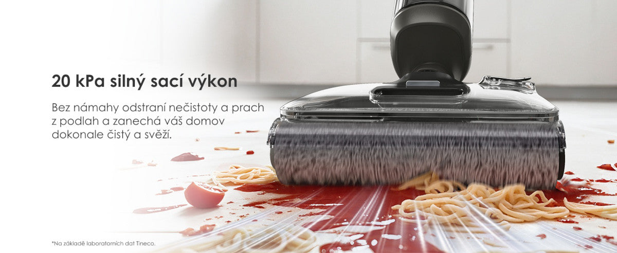 Vysoký sací výkon 20 kPa – Tineco FLOOR ONE i6 Stretch Plus