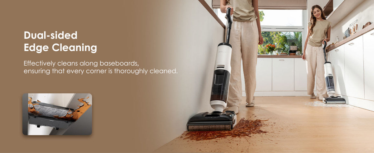 DualEdge čištění podél stěn Tineco FLOOR ONE S5 Max