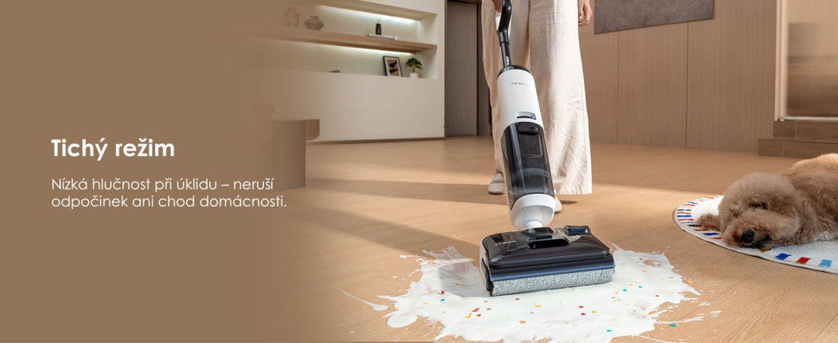 Tichý režim QUIET Tineco FLOOR ONE S5 Max