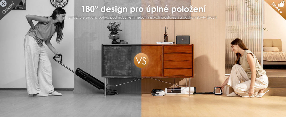Snadný úklid pod nábytkem Tineco FLOOR ONE S5 Max