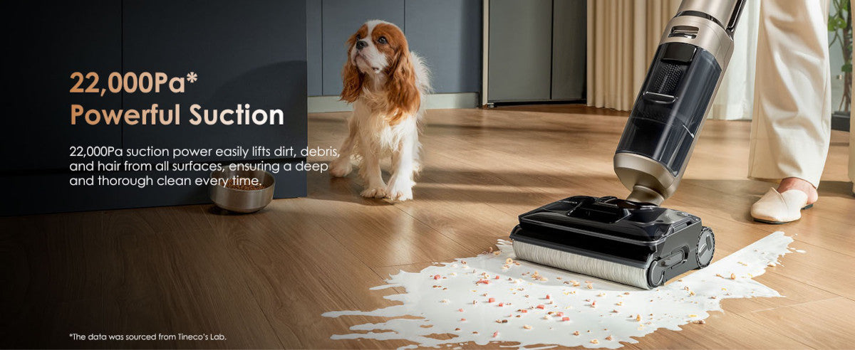 Sací výkon 22 000 Pa – Tineco FLOOR ONE S5 Stretch Gold