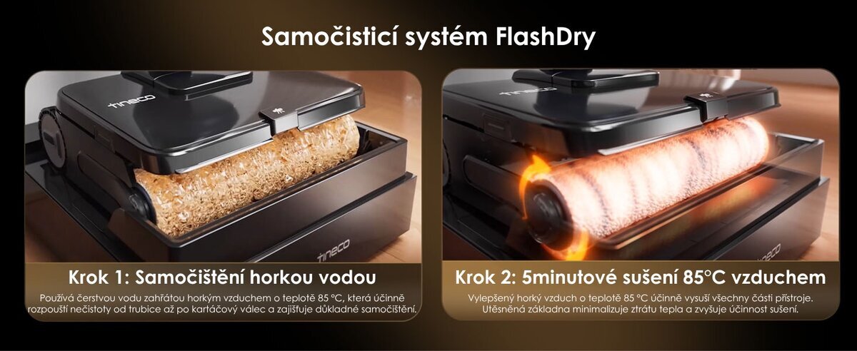 FlashDry samočištění a sušení – Tineco FLOOR ONE S7 Max Gold