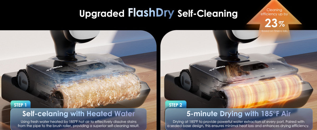 FlashDry samočištění – Tineco FLOOR ONE S9 Artist Premium