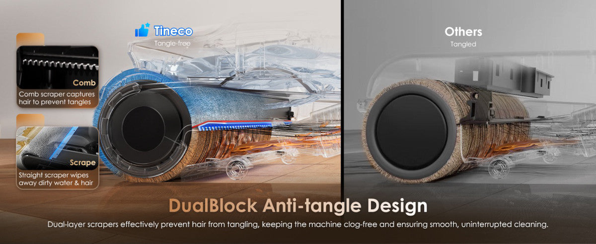 DualBlock Anti-Tangle – Tineco FLOOR ONE S9 Artist Premium