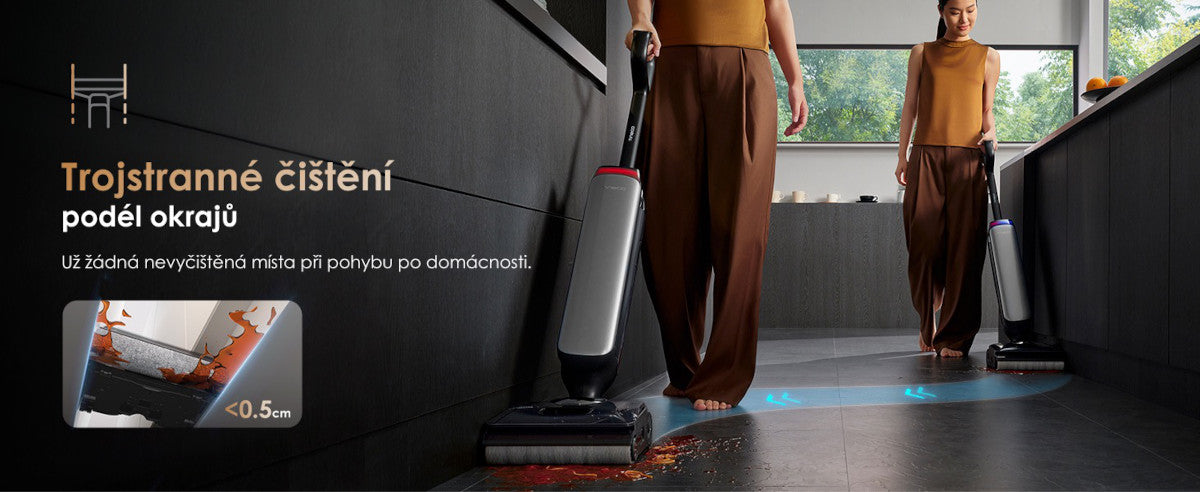 TripleEdge čištění podél hran – Tineco FLOOR ONE S9 Artist Premium