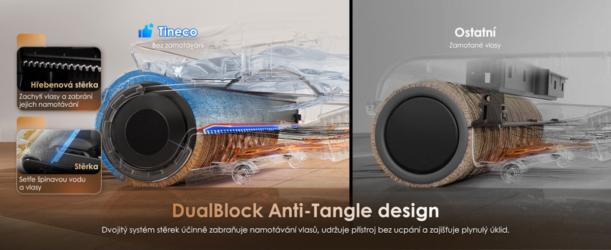 DualBlock Anti-Tangle – Tineco FLOOR ONE S9 Artist Premium