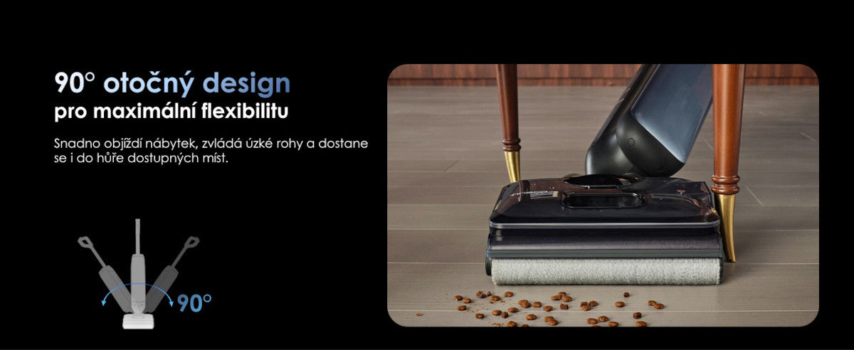 Otočný design a pohyb všemi směry – Tineco FLOOR ONE S9 Artist Premium