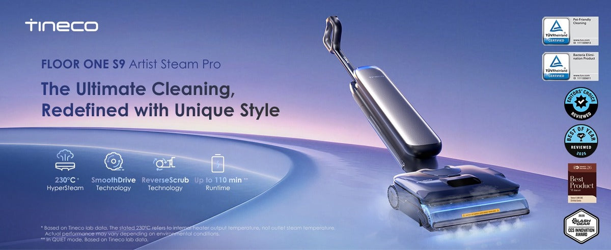 Parní výkon pro moderní domácnost – Tineco FLOOR ONE S9 Artist Steam Pro