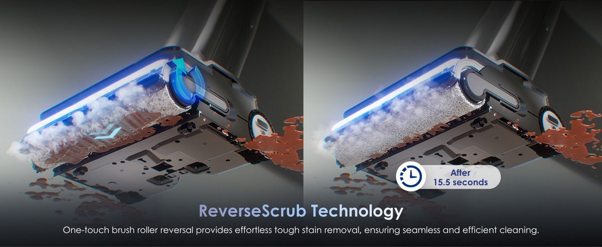 ReverseScrub Technology – Tineco FLOOR ONE S9 Artist Steam Pro