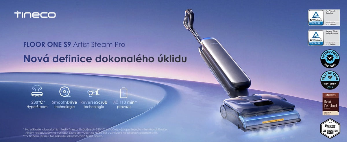 Parní výkon pro moderní domácnost – Tineco FLOOR ONE S9 Artist Steam Pro