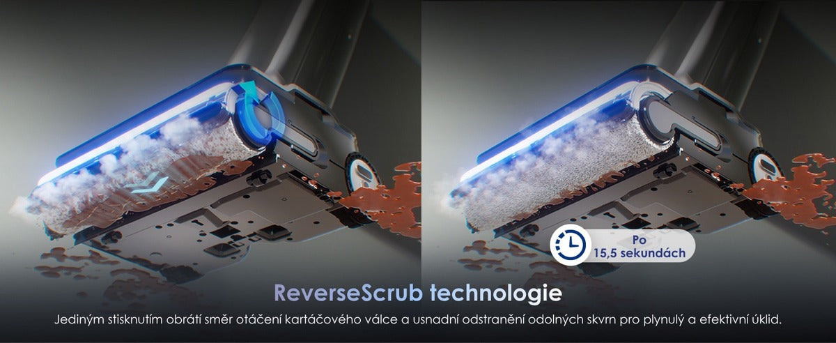 ReverseScrub Technology – Tineco FLOOR ONE S9 Artist Steam Pro