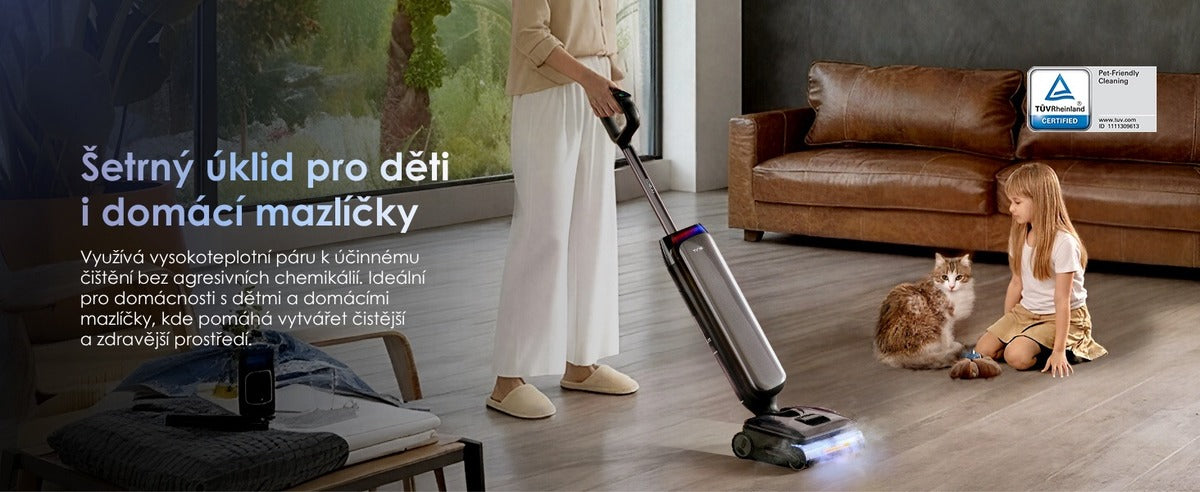 Výkonné sání 22 kPa – Tineco FLOOR ONE S9 Artist Steam Pro