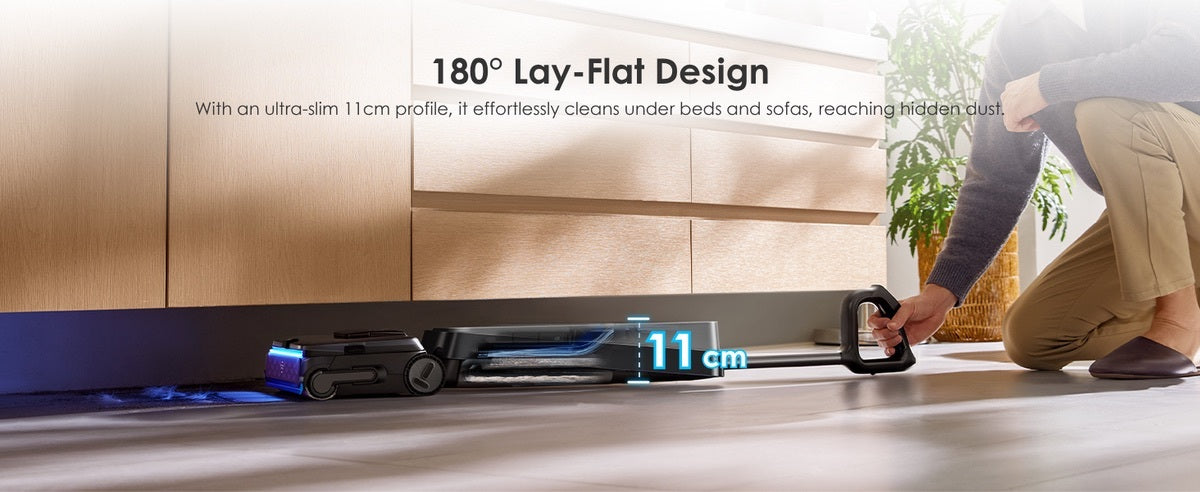 180° Lay-Flat úklid pod nábytkem Tineco FLOOR ONE S9 Scientist Complete