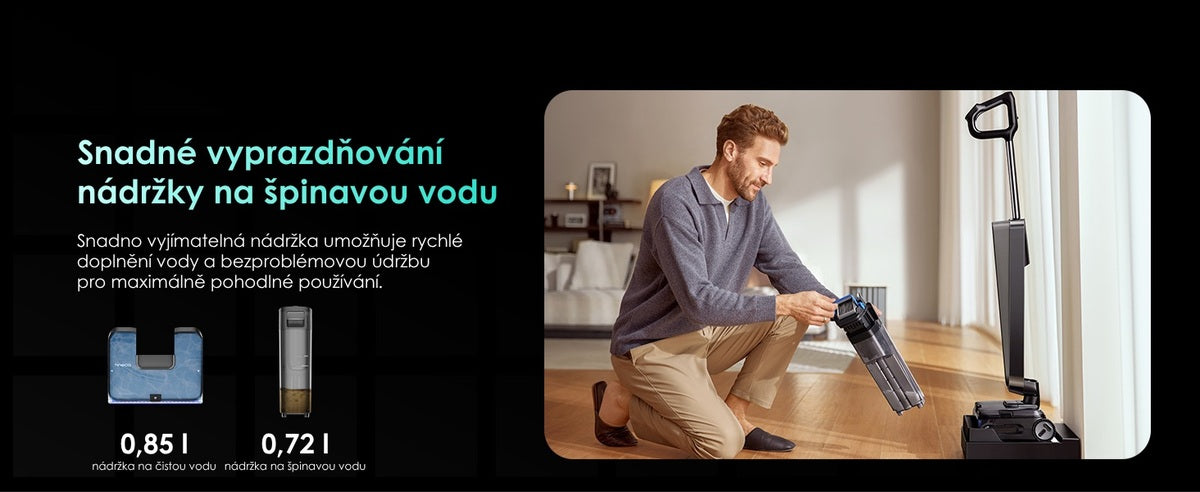 Velké nádržky Tineco FLOOR ONE S9 Scientist Complete