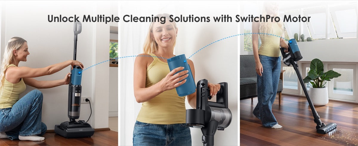 SwitchPro motor – 5 způsobů úklidu Tineco FLOOR ONE Switch S7 Stretch Premium