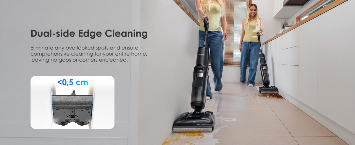DualEdge – čištění podél hran Tineco FLOOR ONE Switch S7 Stretch Premium