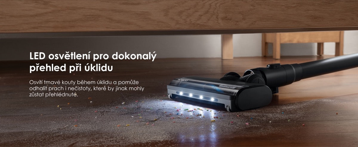 LED osvětlení čisticí hlavy Tineco FLOOR ONE Switch S7 Stretch Premium