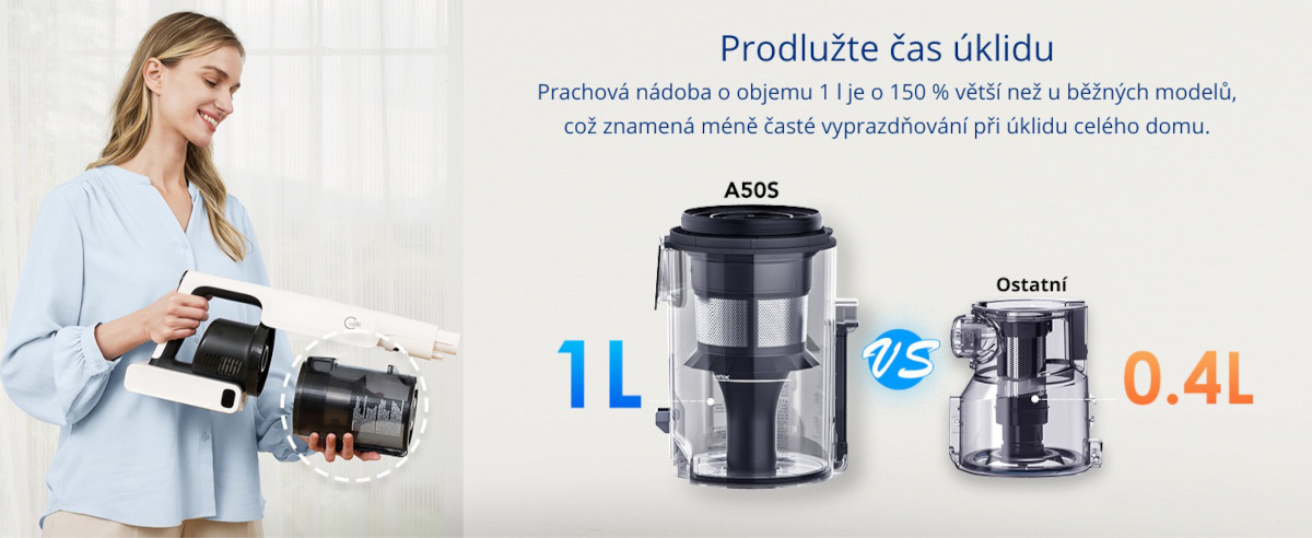Velká nádoba na prach Tineco Pure ONE A50S
