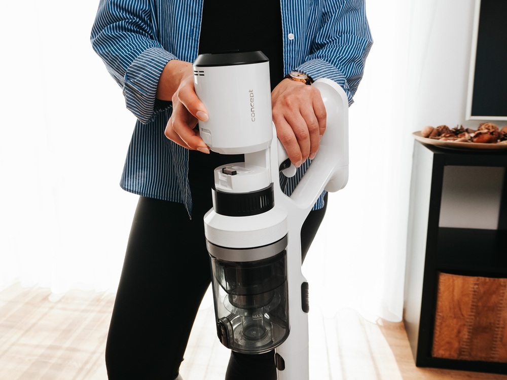 Dlouhá výdrž baterie vysavače Concept VP6125