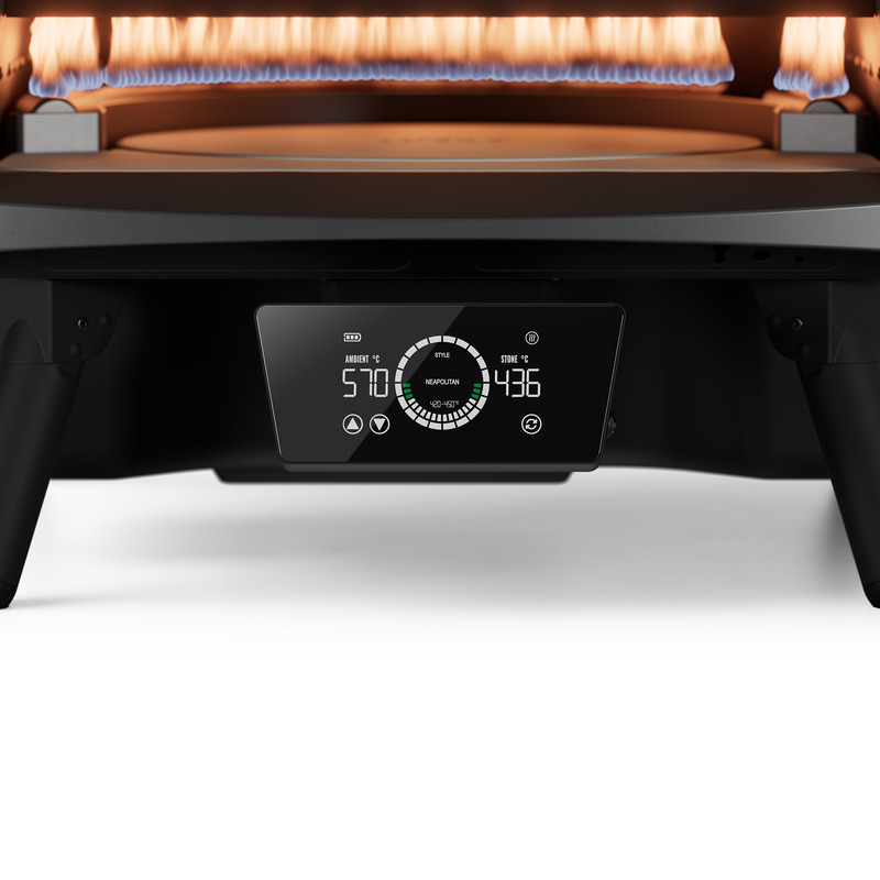 Výkonný hořák a LED ovládání pizza pece Witt ETNA Rotante Control 13