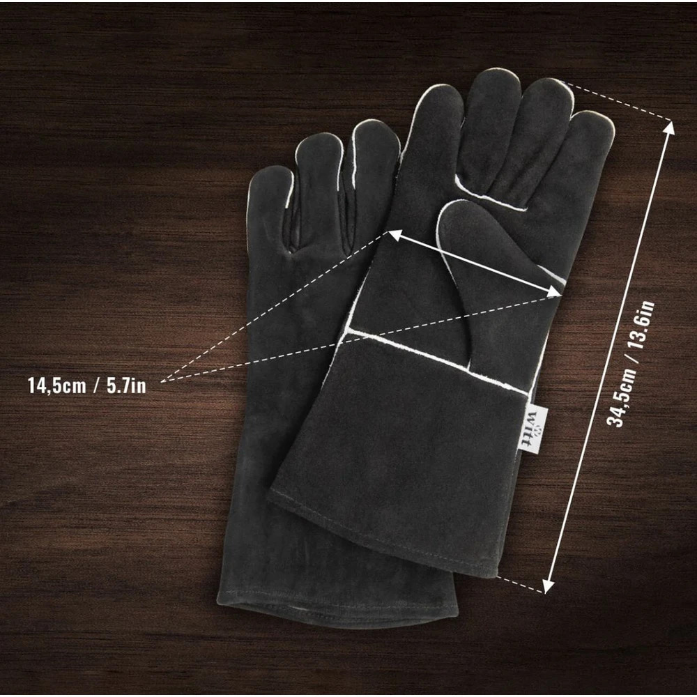 Witt rukavice v černošedém designu