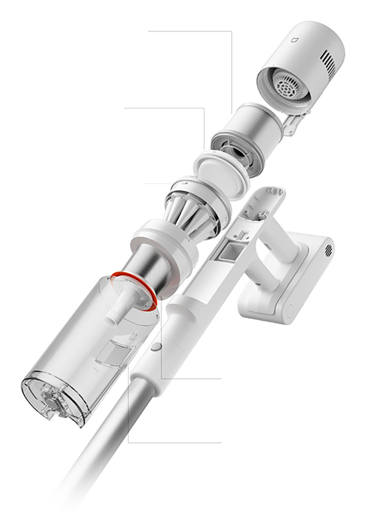 5stupňová filtrace s HEPA H13 – Xiaomi Mijia Vacuum Cleaner 4