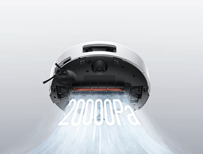 Sací výkon 20000 Pa a ochrana proti zamotání Xiaomi Robot Vacuum 5