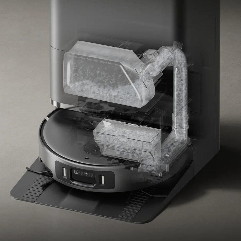 Automatické vysypávání prachu – Xiaomi Robot Vacuum 6 Max